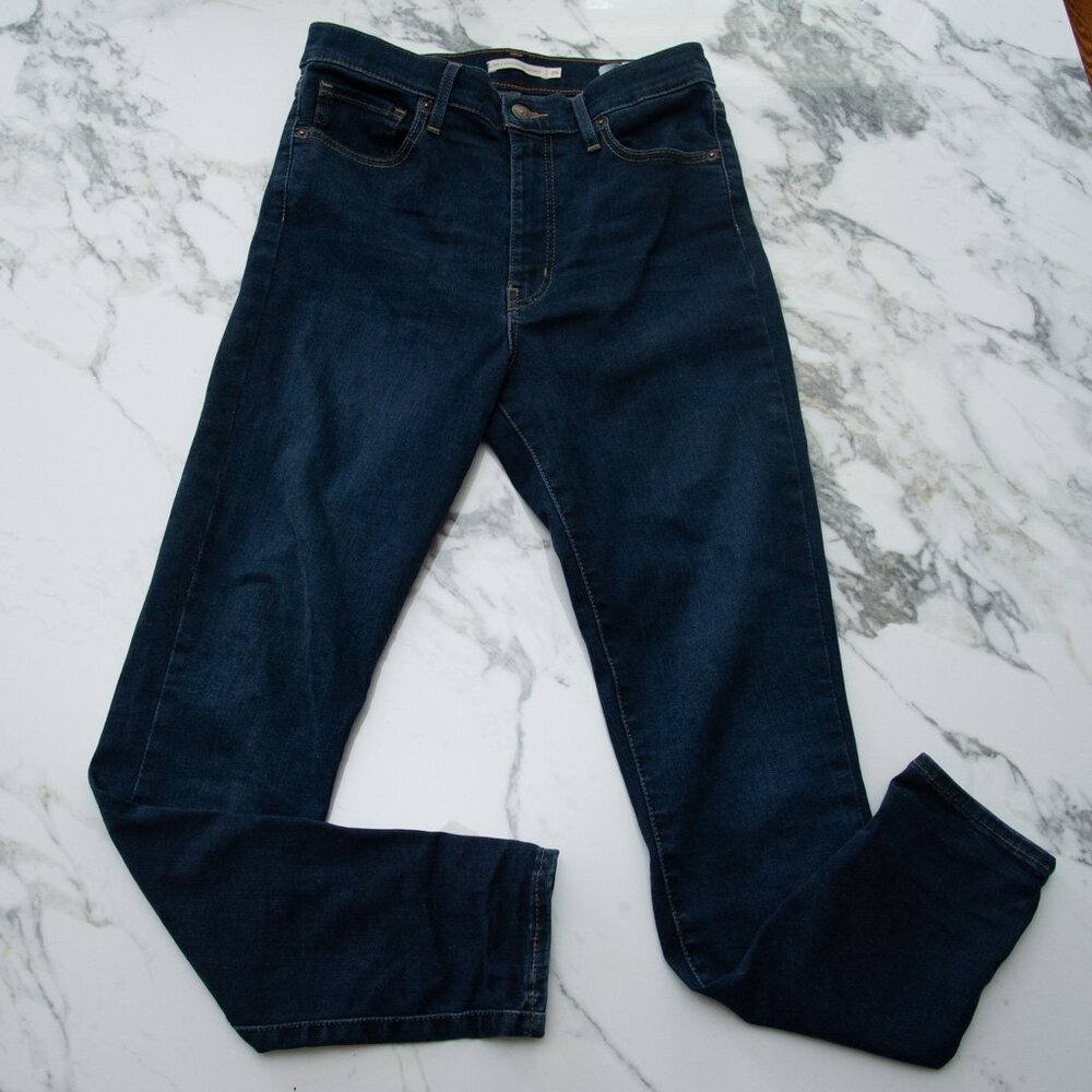 Levi's Mile High Super Skinny Dark Blue Jeans Size 29